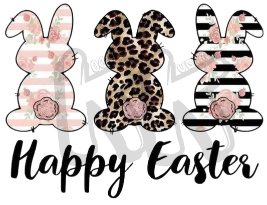 3 Bunny Happy Easter