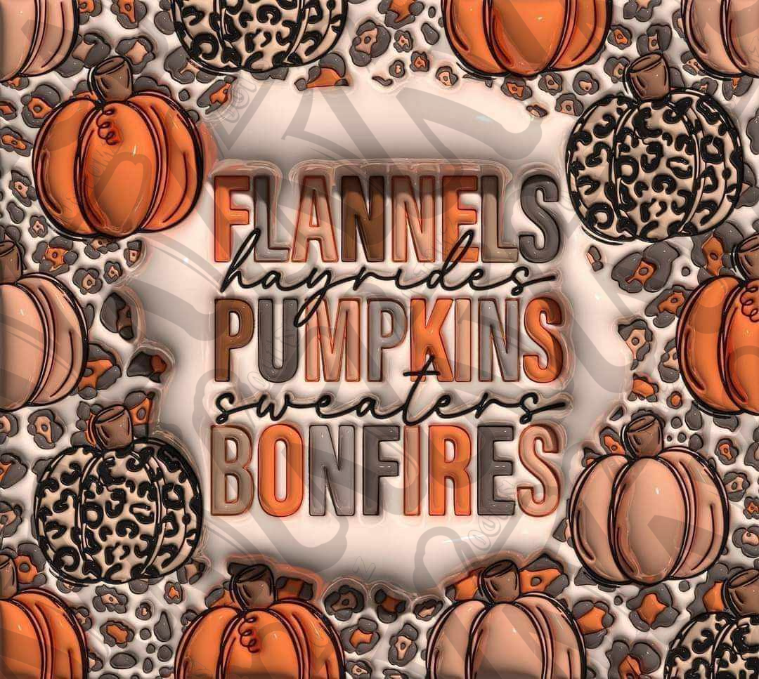 3D Flannels Hayrides Pumpkins