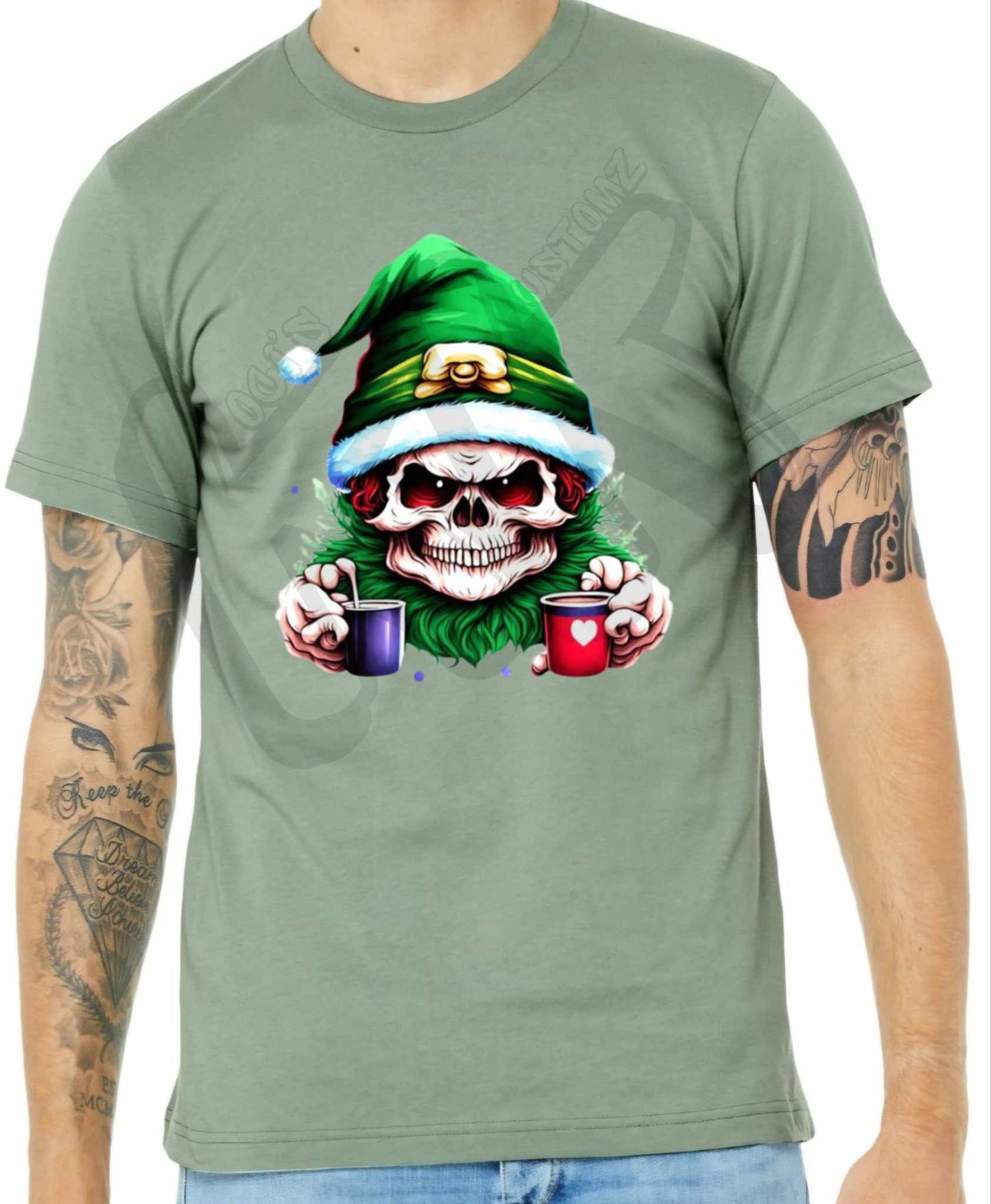 Skull St. Patrick's Santa