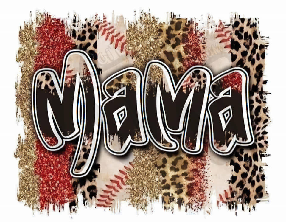 Baseball Leopard Mama