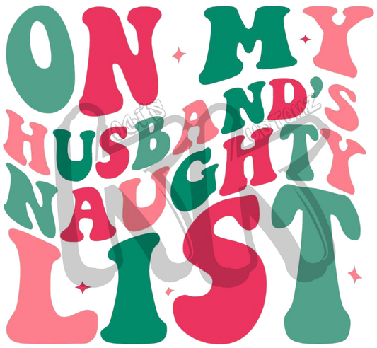 On My Husband's Naughty List