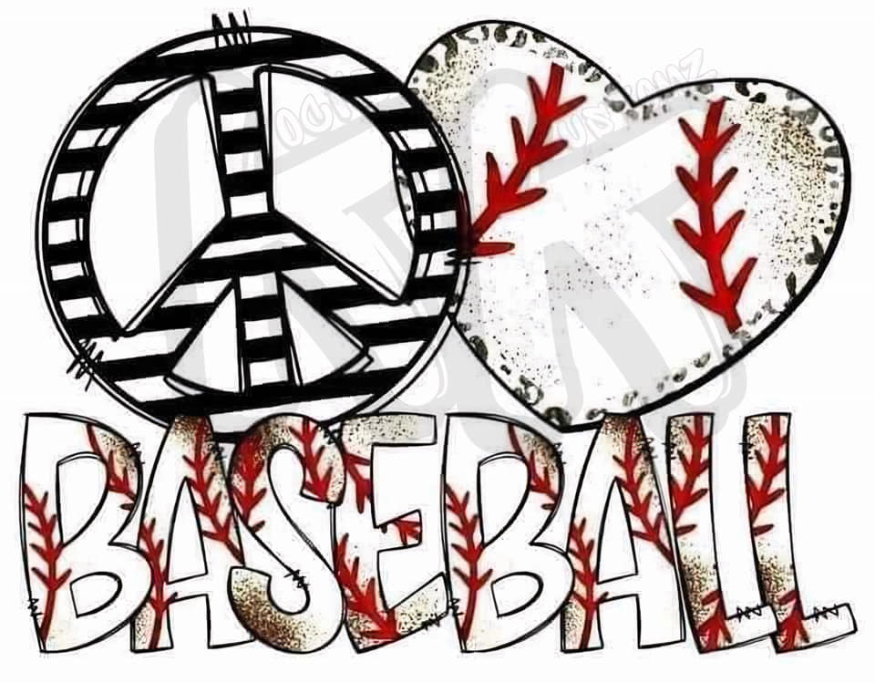 Peace Love Baseball