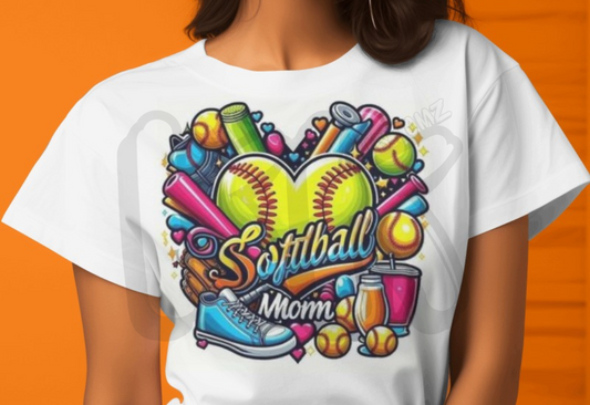 Softball Heart Mom